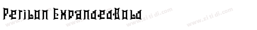 Perilon ExpandedBold字体转换